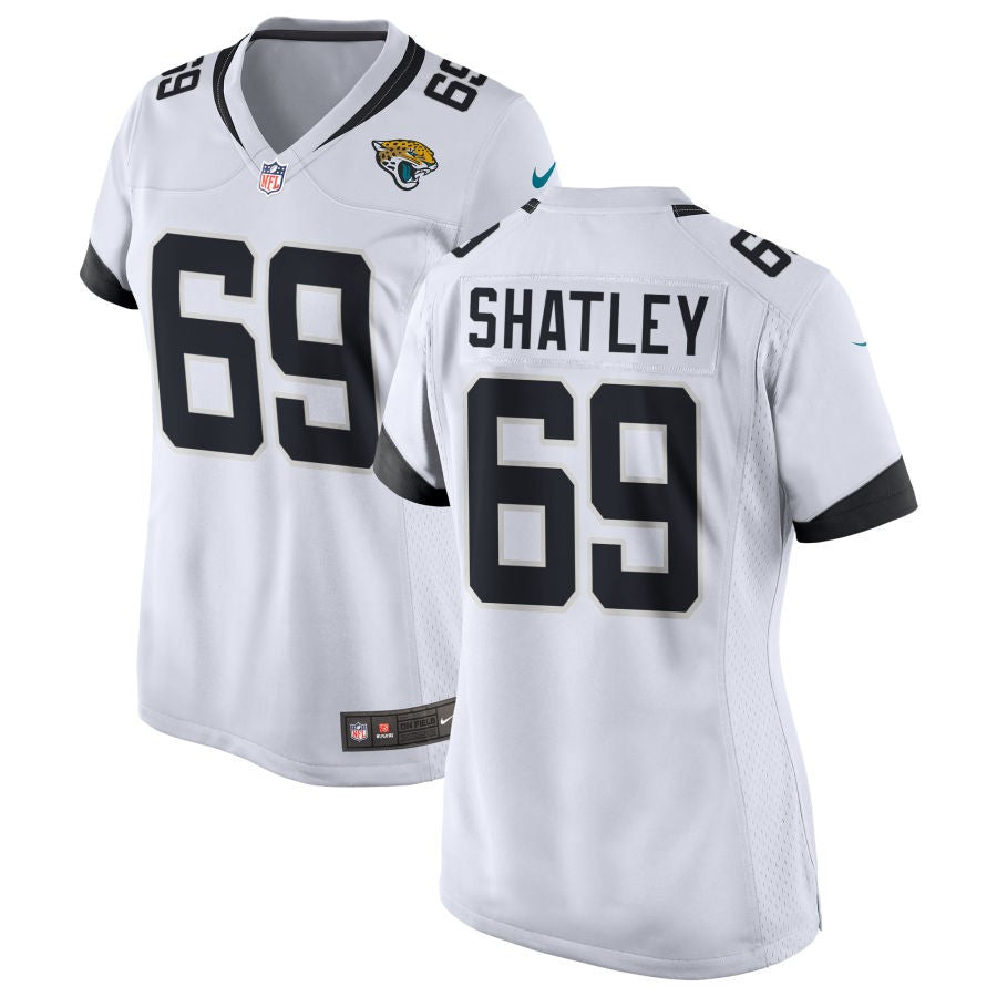 Tyler Shatley Women's Nike White Jacksonville Jaguars Custom Game Jersey