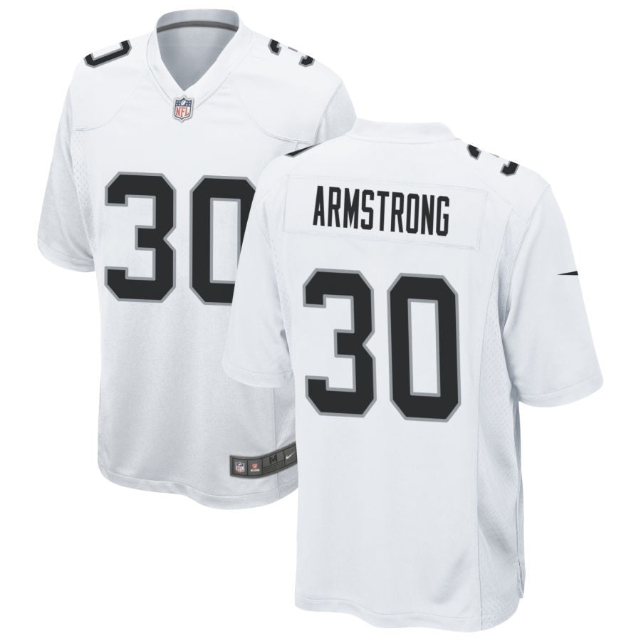 Cornell Armstrong Men's Nike White Las Vegas Raiders Custom Game Jersey