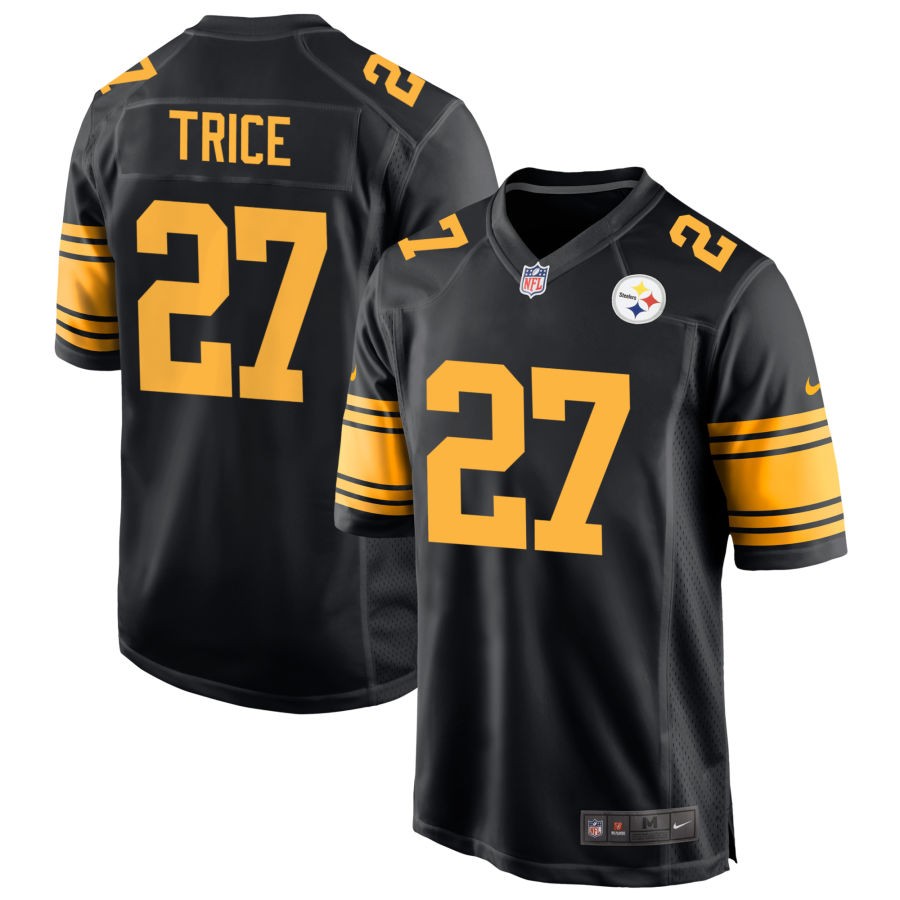 Cory Trice Men's Nike  Black Pittsburgh Steelers Alternate Custom Game Jersey