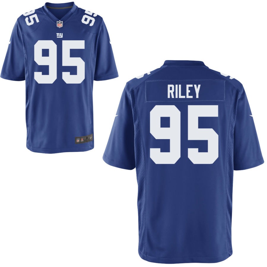 Jordon Riley Youth Nike Royal New York Giants Custom Game Jersey