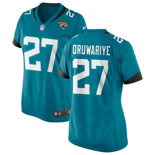 Amani Oruwariye Women's Nike Teal Jacksonville Jaguars Alternate Custom Game Jersey