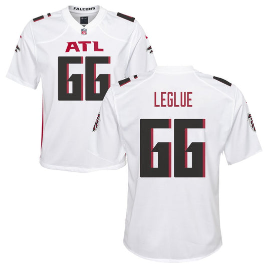 John Leglue Youth Nike Atlanta Falcons White Custom Game Jersey