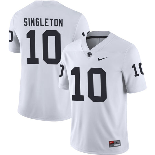 Nicholas Singleton Men's Nike White Penn State Nittany Lions Pick-A-Player NIL Replica Football Jersey