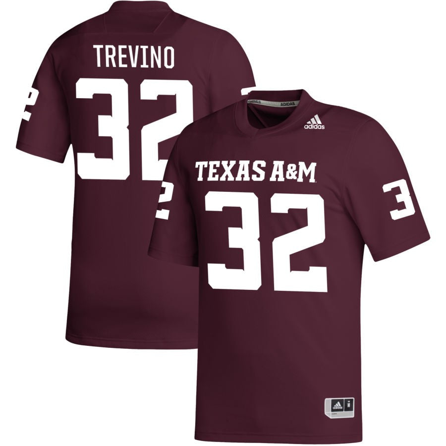 Aaron Trevino Men's adidas Maroon Texas A&M Aggies Pick-A-Player NIL Replica Football Jersey