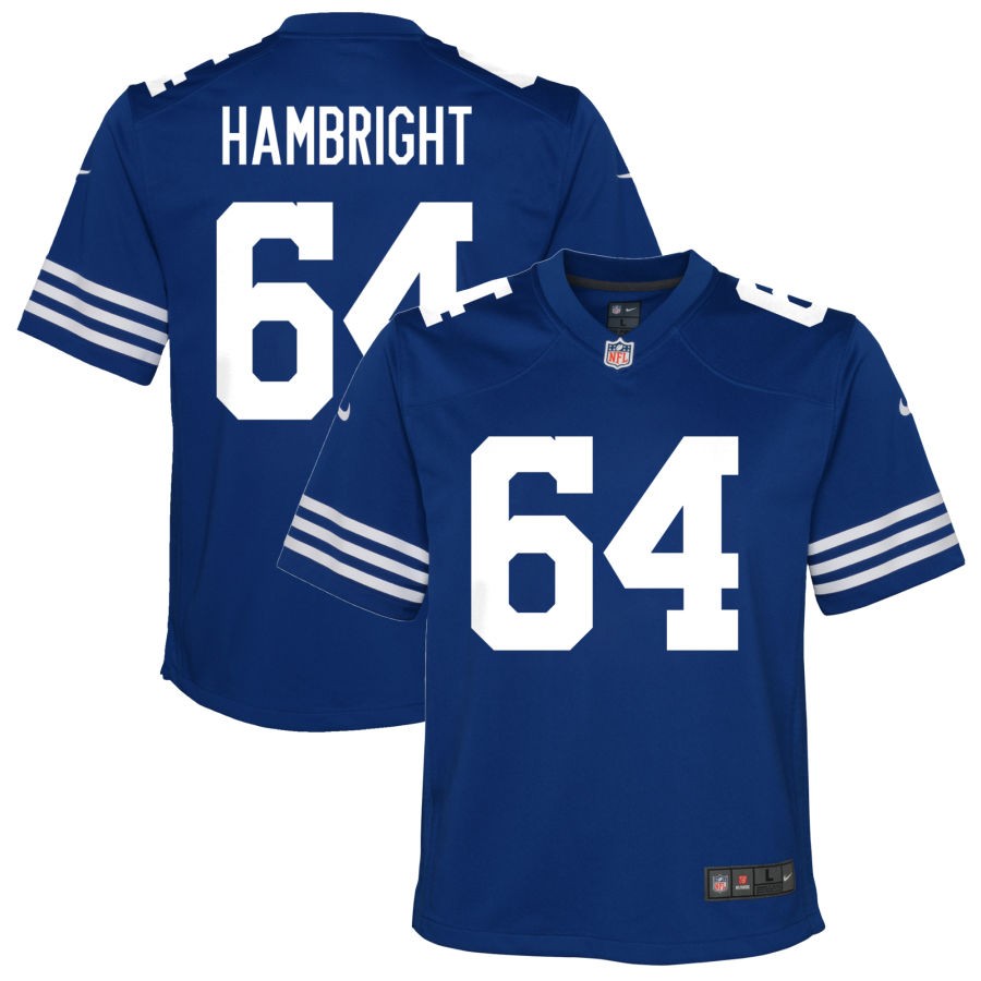 Arlington Hambright Youth Nike Royal Indianapolis Colts Alternate Custom Game Jersey