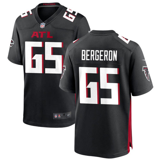 Matthew Bergeron Men's Nike Black Atlanta Falcons Custom Game Jersey