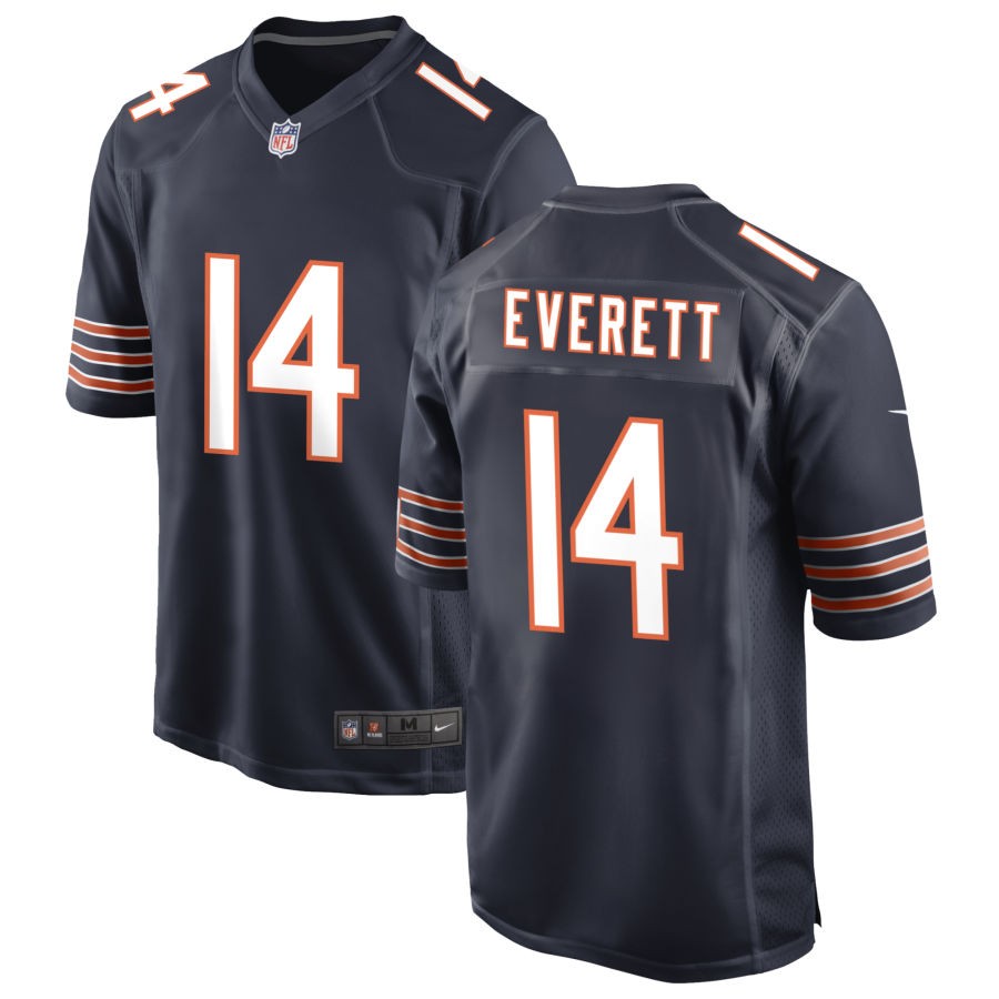 Gerald Everett Men's Nike Navy Chicago Bears Custom Game Jersey