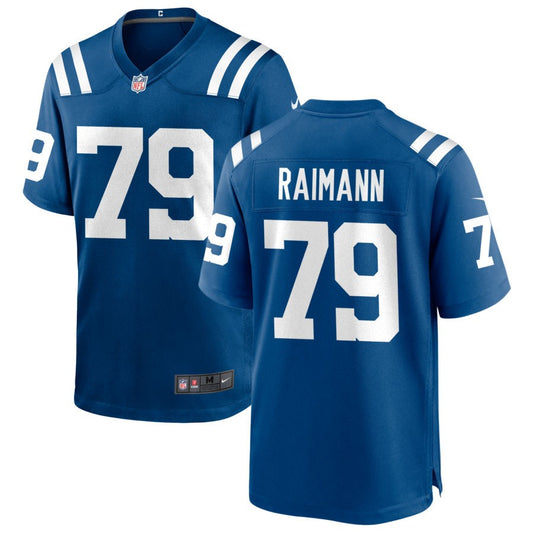 Bernhard Raimann Men's Nike Indianapolis Colts Royal Custom Game Jersey