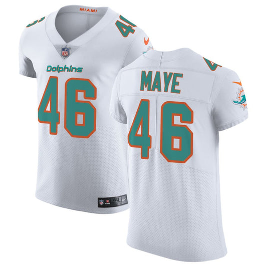 Marcus Maye Men's Nike White Miami Dolphins Vapor Untouchable Elite Custom Jersey