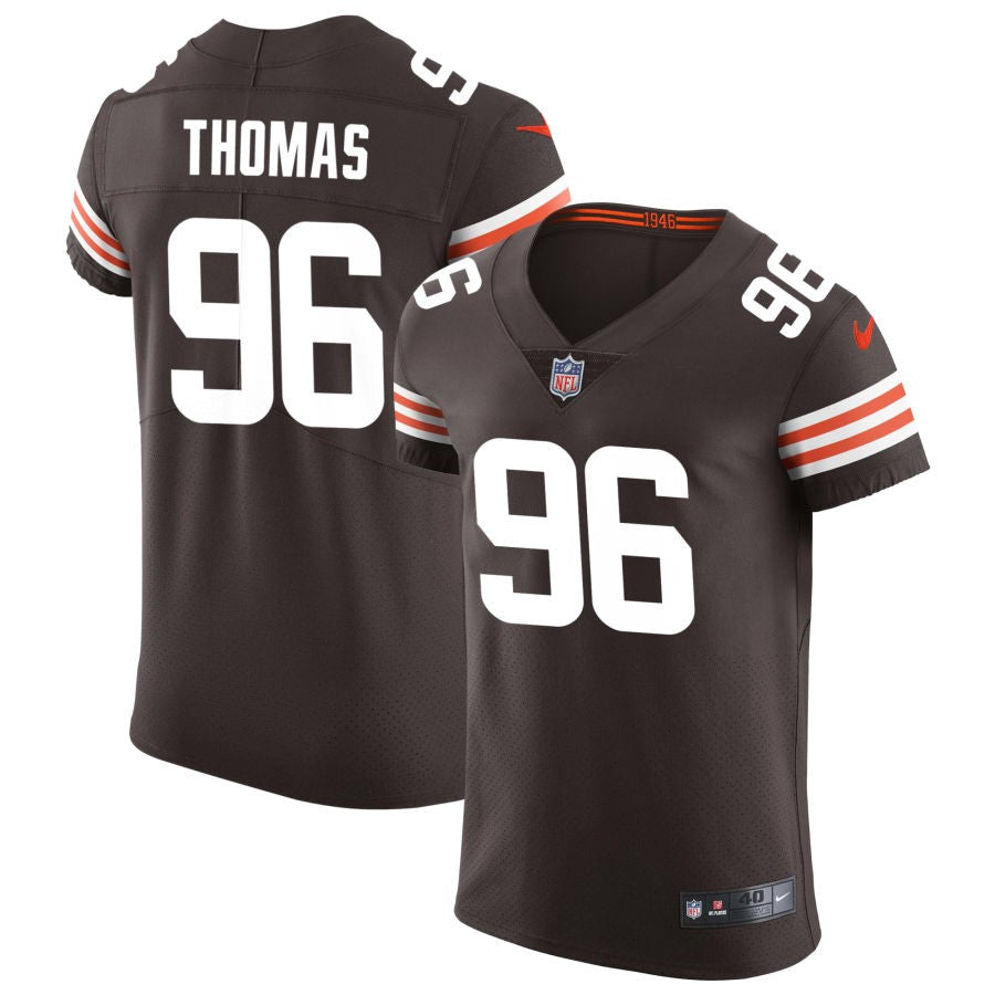 Isaiah Thomas Men's Nike Brown Cleveland Browns Vapor Elite Custom Jersey