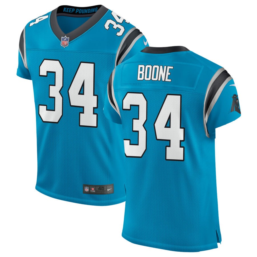 Mike Boone Men's Nike Blue Carolina Panthers Classic Elite Custom Jersey