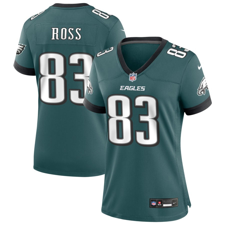 John Ross Women's Nike Midnight Green Philadelphia Eagles Custom Game Jersey