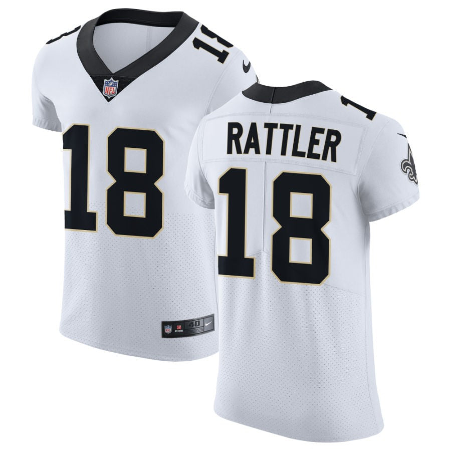 Spencer Rattler Men's Nike White New Orleans Saints Vapor Untouchable Elite Custom Jersey