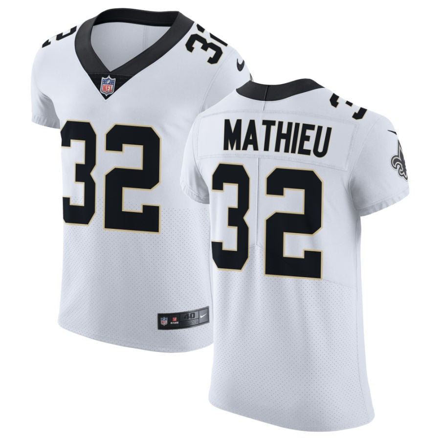 Tyrann Mathieu Men's Nike White New Orleans Saints Vapor Untouchable Elite Custom Jersey