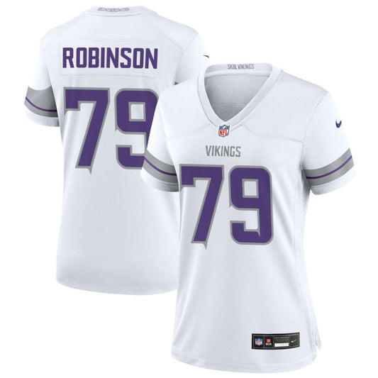 Tyrese Robinson Women's Nike White Minnesota Vikings Alternate Custom Game Jersey