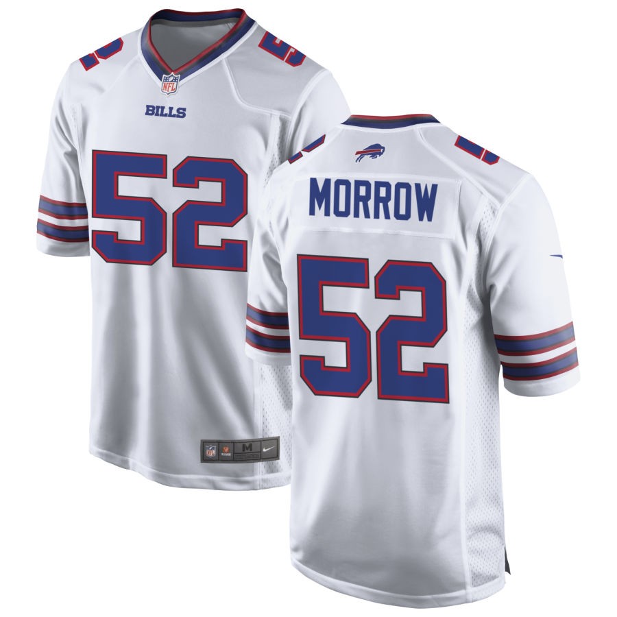 Nicholas Morrow Men's Nike White Buffalo Bills Custom Game Jersey