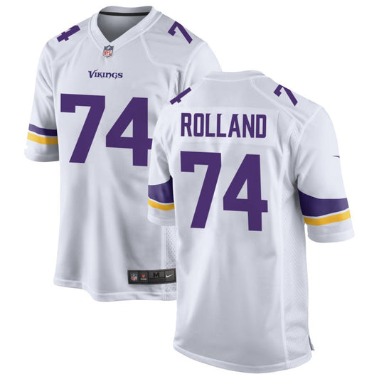 Spencer Rolland Men's Nike White Minnesota Vikings Custom Game Jersey