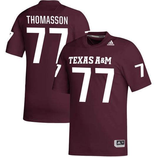 Colton Thomasson Men's adidas Maroon Texas A&M Aggies Pick-A-Player NIL Replica Football Jersey