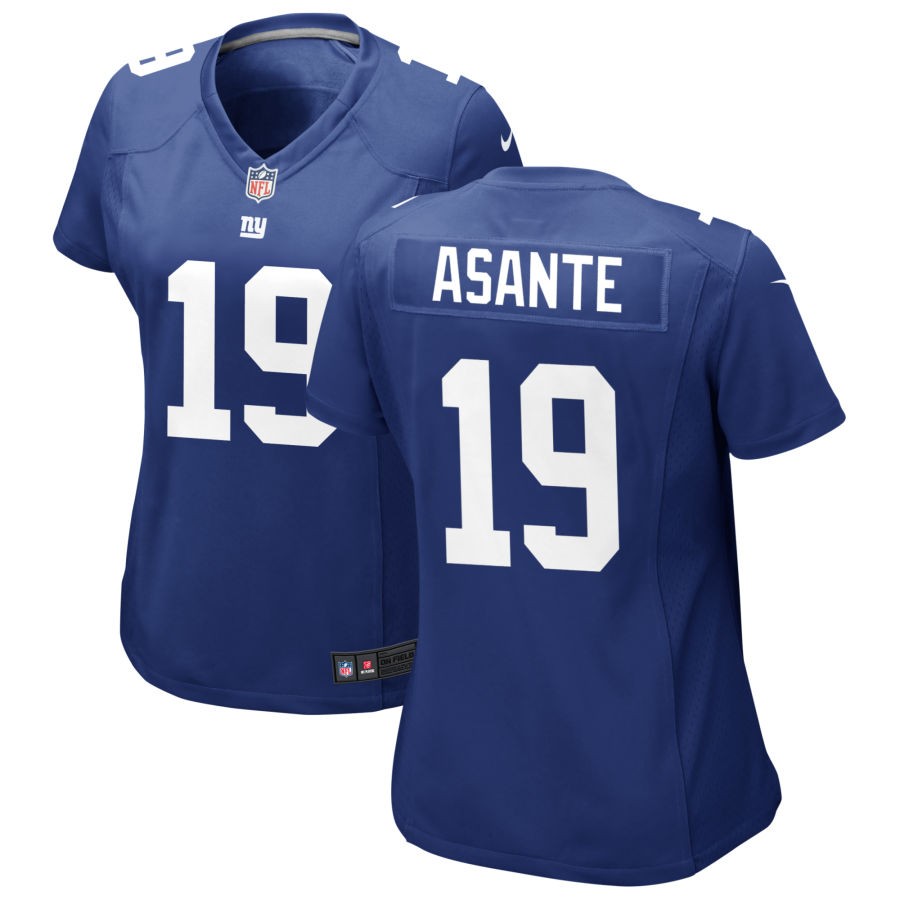 Ayir Asante Women's Nike Royal New York Giants Custom Jersey