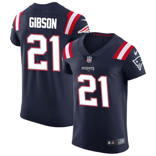 Antonio Gibson Men's Nike Navy New England Patriots Vapor Elite Custom Jersey