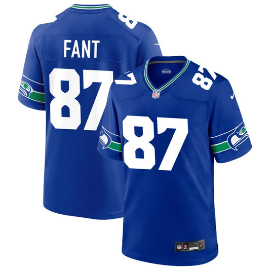 Noah Fant Women's Nike College Navy Seattle Seahawks Custom Game Jersey