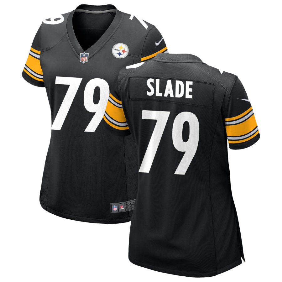 Jacob Slade Women's Nike Black Pittsburgh Steelers Custom Game Jersey