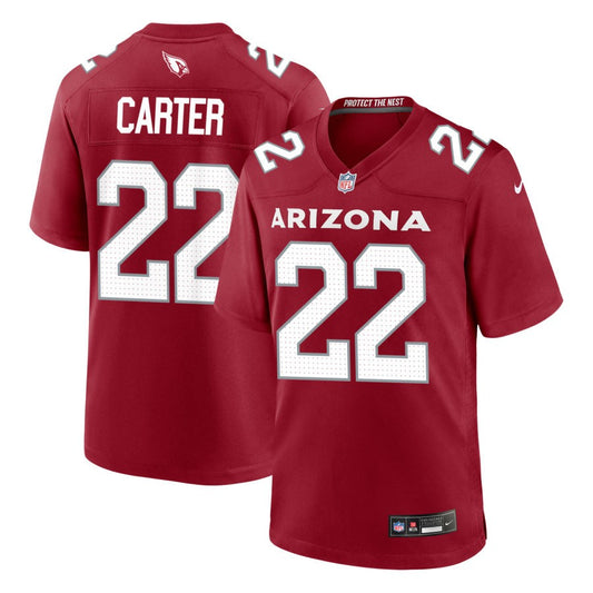 Michael Carter Men's Nike Cardinal Arizona Cardinals Custom Game Jersey