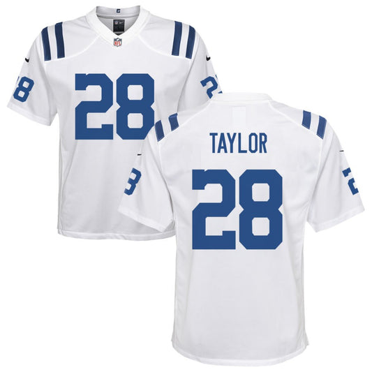 Jonathan Taylor Youth Nike Indianapolis Colts White Custom Game Jersey