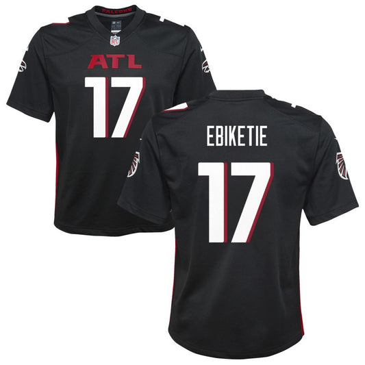 Arnold Ebiketie Youth Nike Black Atlanta Falcons Custom Game Jersey