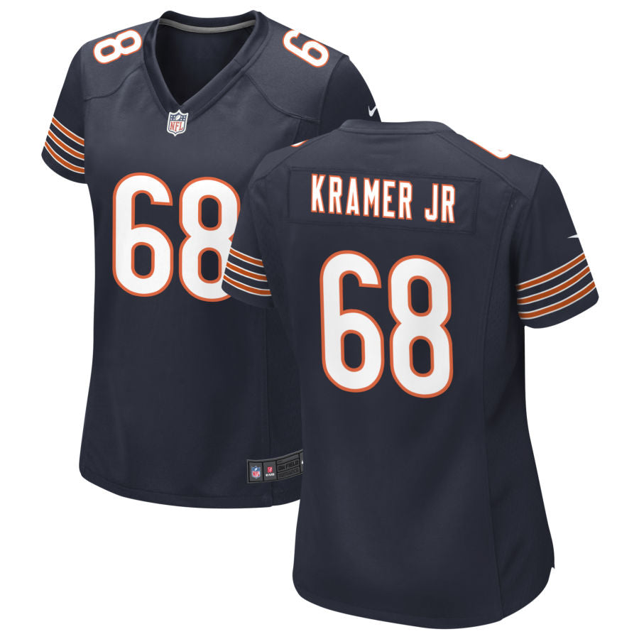 Doug Kramer Jr Women's Nike Navy Chicago Bears Custom Game Jersey