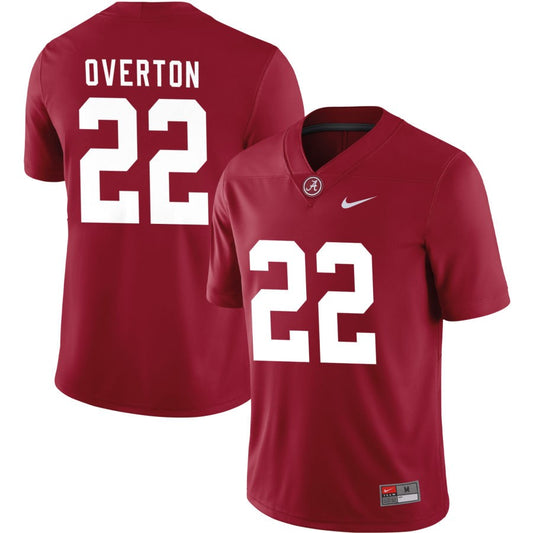 LT Overton Men's Nike Crimson Alabama Crimson Tide Pick-A-Player NIL Replica Football Jersey