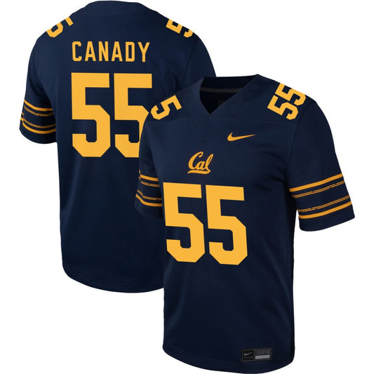 BJ Canady Men's Nike  Navy Cal Bears Pick-A-Player NIL Football Game Jersey