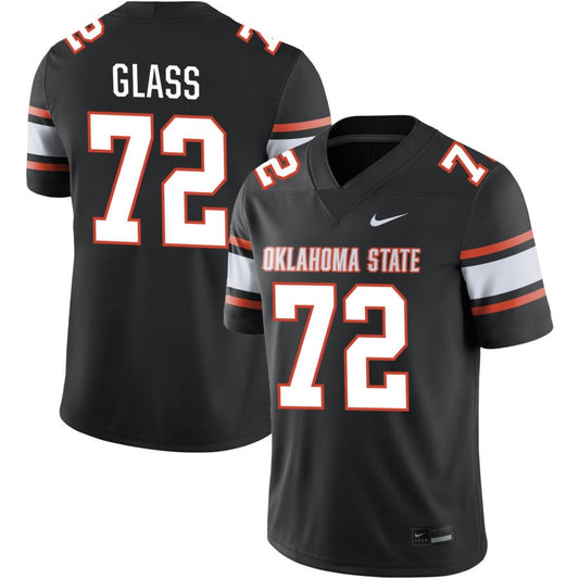 Isaia Glass Men's Nike  Black Oklahoma State Cowboys  Alternate NIL Pick-A-Player Game Jersey