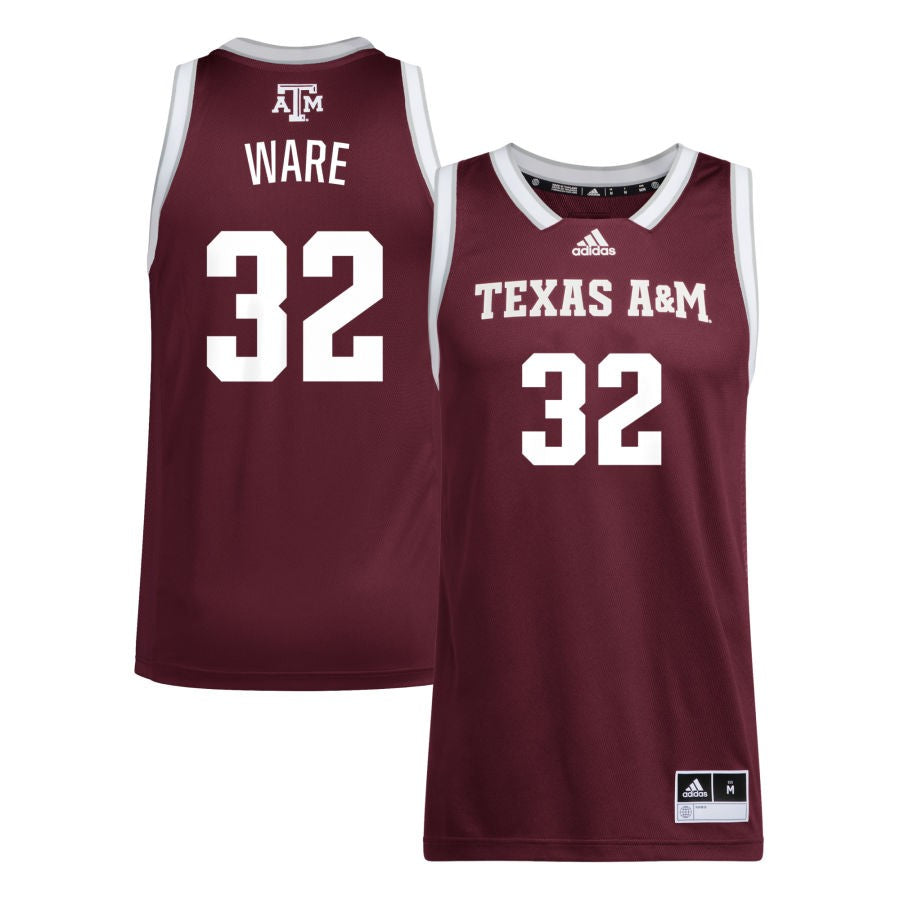 Lauren Ware Unisex adidas Maroon Texas A&M Aggies Pick-A-Player NIL Women's Basketball Jersey