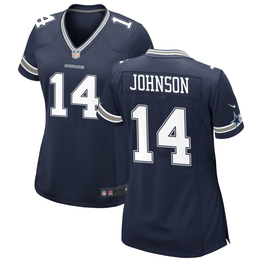 Cam Johnson Women's Nike Navy Dallas Cowboys Custom Game Jersey