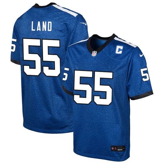 Isaiah Land Youth Nike  Blue Indianapolis Colts Indiana Nights Alternate Custom Game Jersey