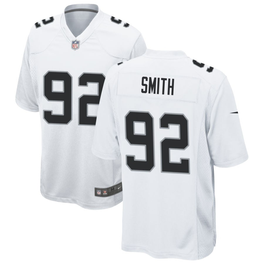 Elerson Smith Men's Nike White Las Vegas Raiders Custom Game Jersey