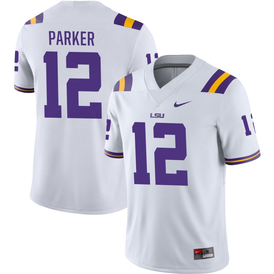 Kyle Parker Men's Nike White LSU Tigers Pick-A-Player NIL Replica Football Jersey