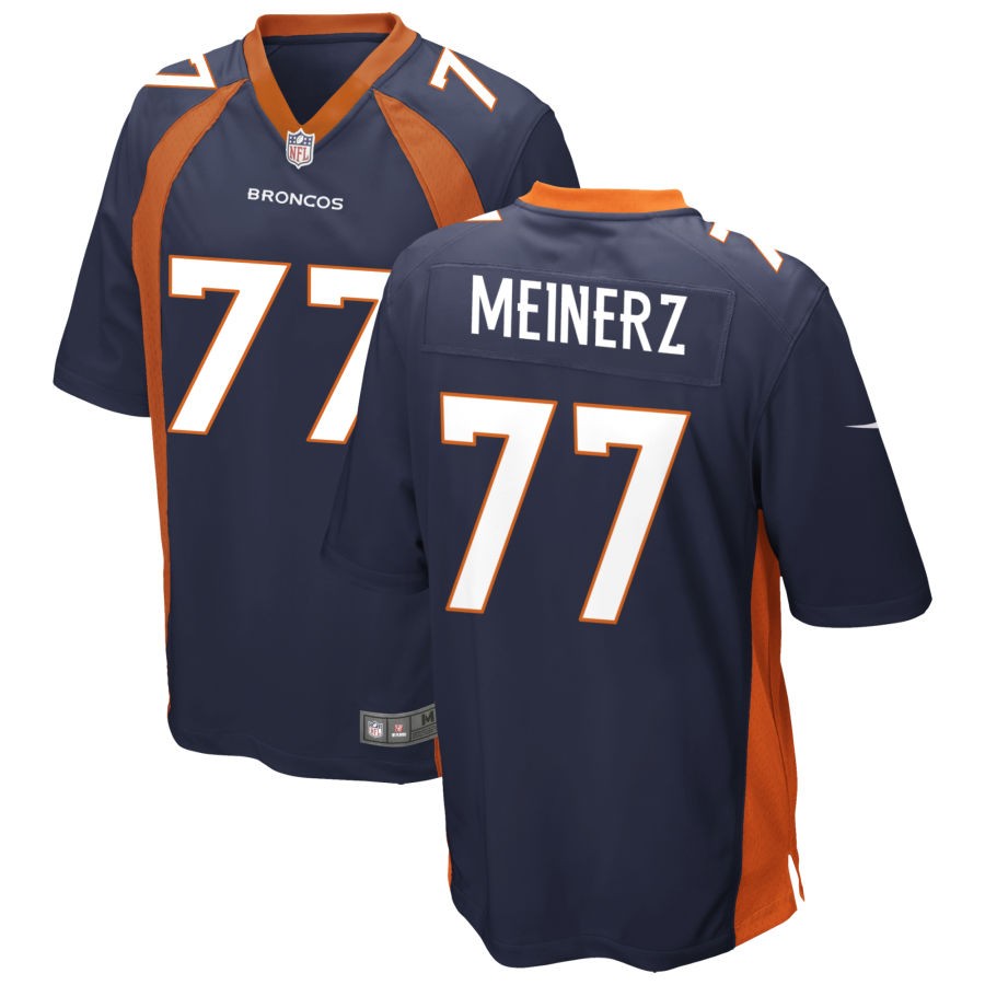 Quinn Meinerz Men's Nike Navy Denver Broncos Alternate Custom Game Jersey