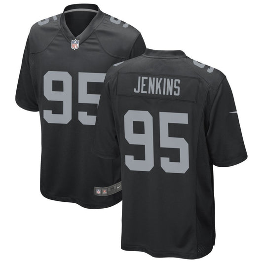 John Jenkins Men's Nike Black Las Vegas Raiders Custom Game Jersey