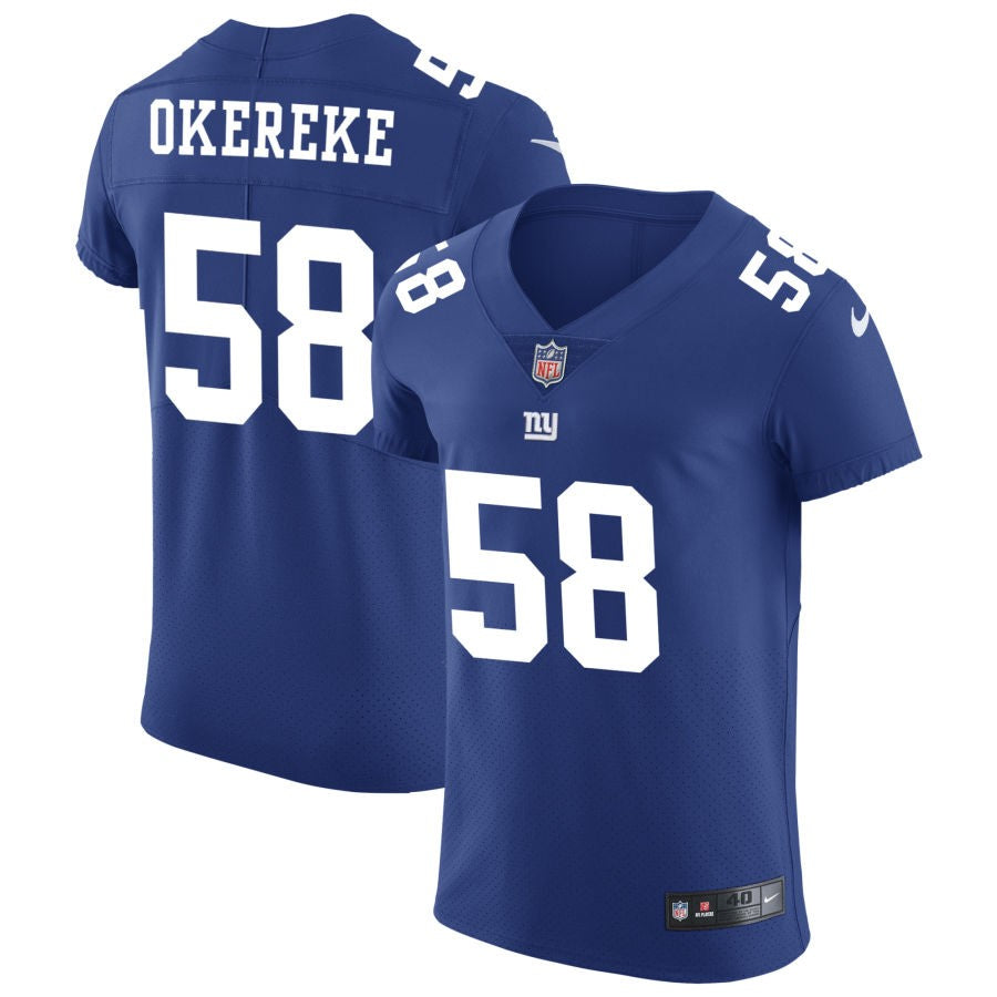 Bobby Okereke Men's Nike Royal New York Giants Vapor Untouchable Custom Elite Jersey