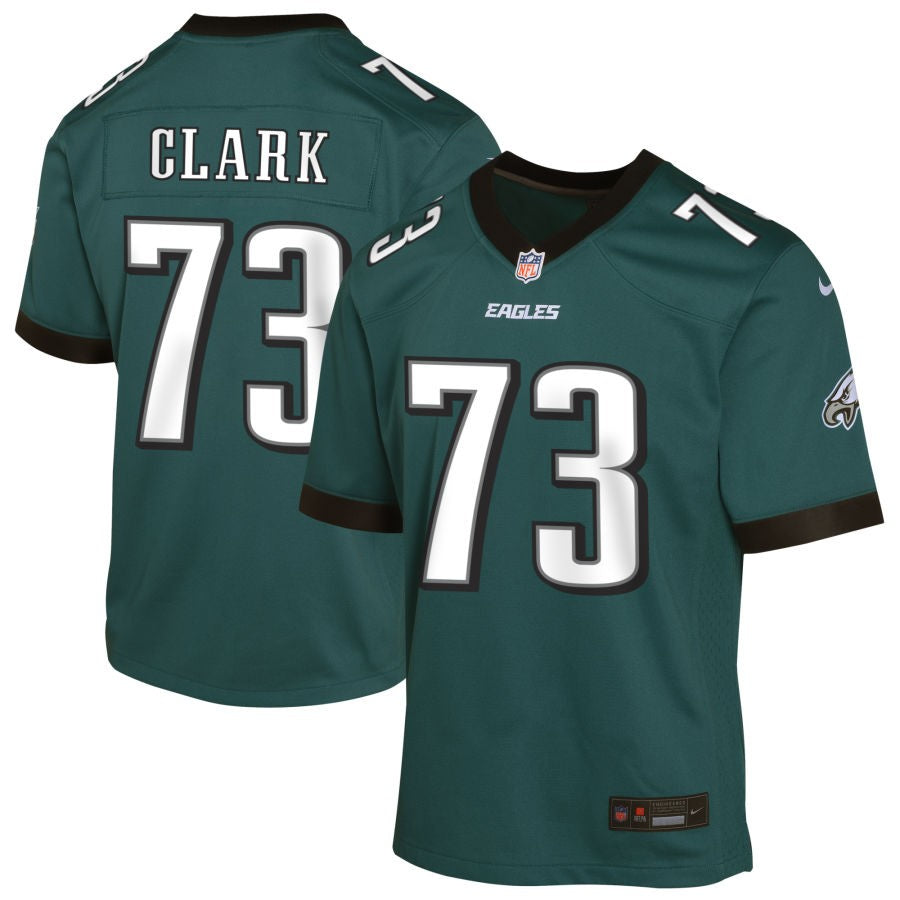 Le'Raven Clark Youth Nike Midnight Green Philadelphia Eagles Custom Game Jersey