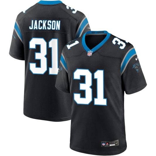 Lamar Jackson Men's Nike Black Carolina Panthers Custom Game Jersey