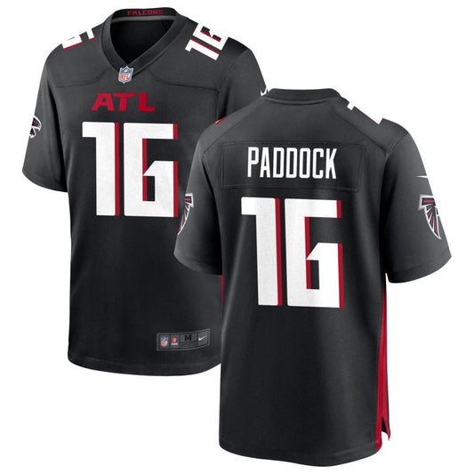 John Paddock Men's Nike Black Atlanta Falcons Custom Game Jersey