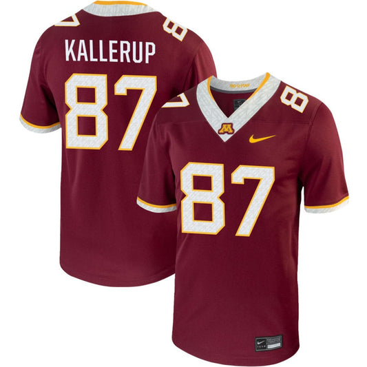 Nick Kallerup Men's Nike Maroon Minnesota Golden Gophers Pick-A-Player NIL Replica Football Jersey