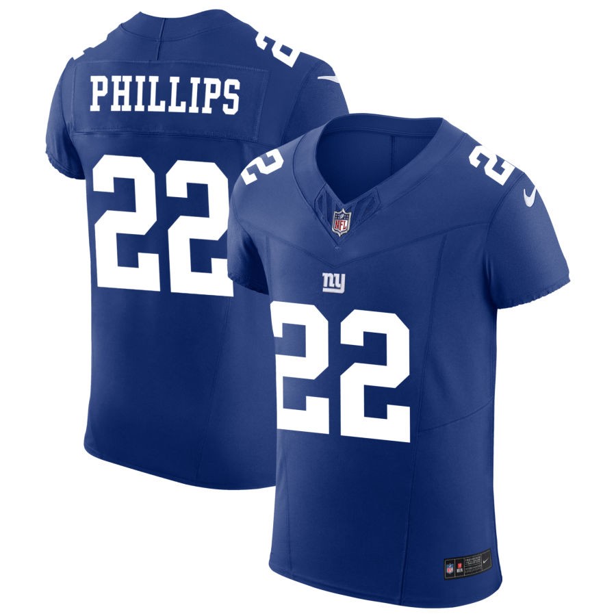 Dru Phillips Men's Nike Royal New York Giants Vapor F.U.S.E. Elite Custom Jersey