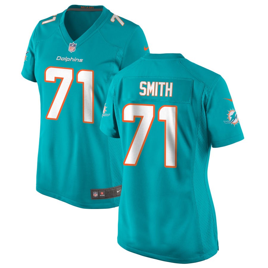 Kion Smith Women's Nike Aqua Miami Dolphins Custom Game Jersey