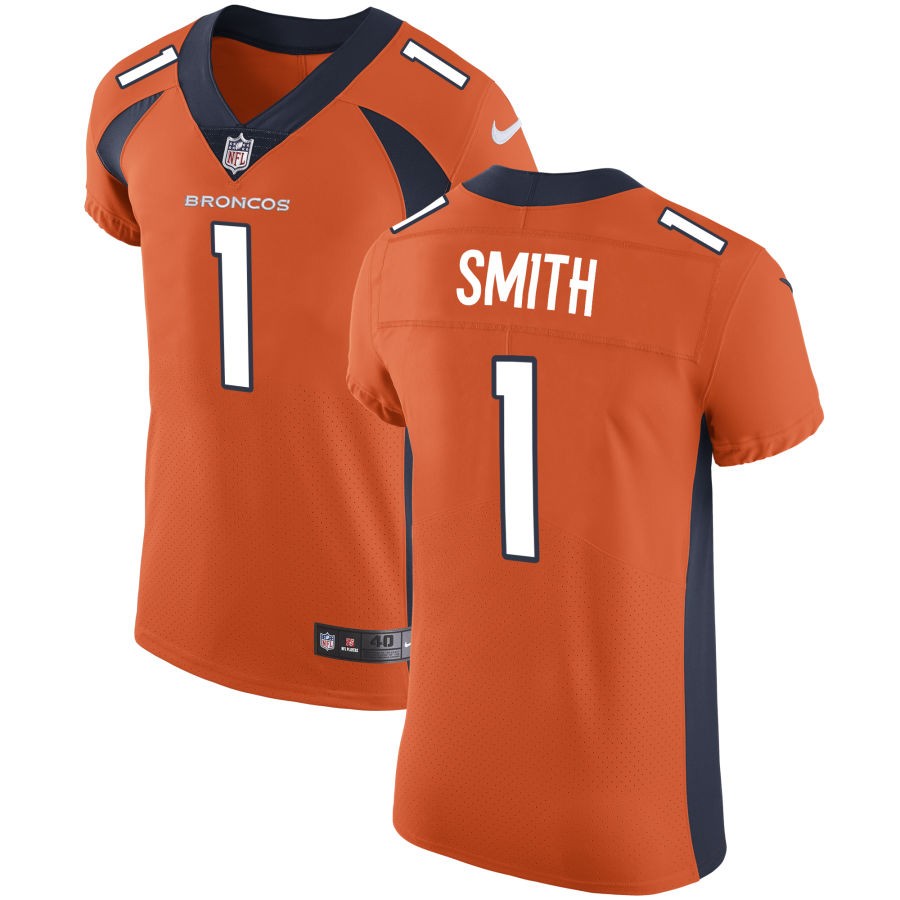 Tremon Smith Men's Nike Orange Denver Broncos Vapor Untouchable Custom Elite Jersey