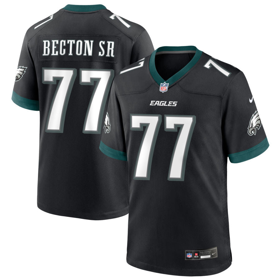 Mekhi Becton Sr Men's Nike Black Philadelphia Eagles Alternate Custom Game Jersey