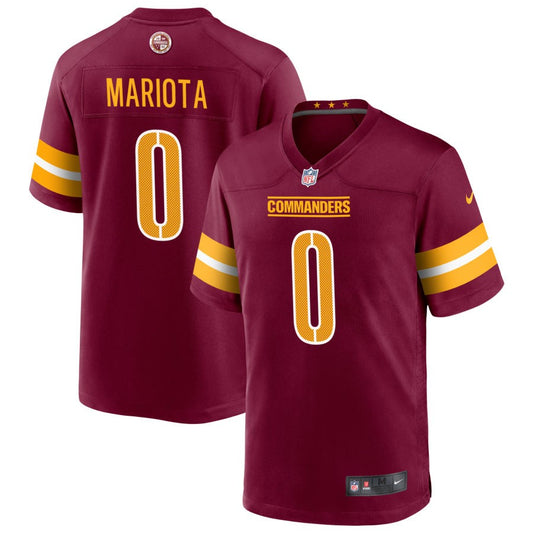 Marcus Mariota Men's Nike Burgundy Washington Commanders Game Custom Player Jersey